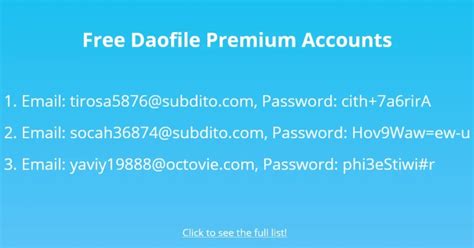 <strong>Free</strong> members receive 1GB of storage space, while <strong>premium</strong> members receive up to 500GB of cloud storage. . Daofile premium account free